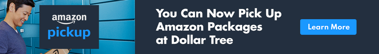 You can now pickup Amazon packages at Dollar Tree